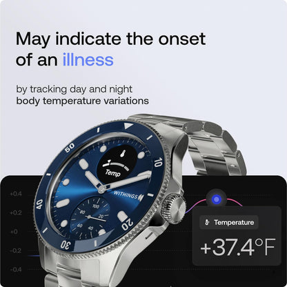 Scanwatch Nova - Heart Health Hybrid Smart Watch for Men & Women - SPO2, Temperature Monitoring, Sleep, Respiratory Health, Cycle Monitoring, 30-Day Battery Life, Apple Ios/Android